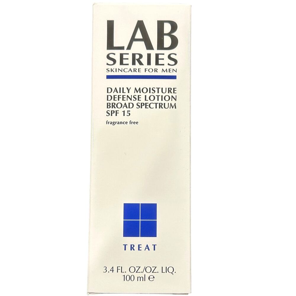 Lab Series Daily Moisture Defense Lotion 3.4 oz/100 ml NIB Broad Spectrum SPF 15
